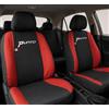 Auto Accessori Lupex | Coprisedili auto compatibili con Grande Punto (2005-2018) con schienale e seduta posteriore divisi 40 e 60, Nero Rosso, Made In Italy, Sedili Anteriori e Posteriori