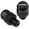YYAOYAO Vite retrovisore Per NMAX 125 155 NMAX125 NMAX155 N-MAX Accessori Per Moto Tappo Per Foro Specchietto In Alluminio CNC(Black)
