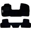 Rebeca Shop® Tappetini Auto Compatibili | Tappeti Sagomati | In Moquette Nera | Logo Ricamato Battitacco e Clip Di Fissaggio | Accessori Interni (Compatibili Multipla)