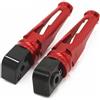 VIYOLI Moto Pedane Pedali Pedane Passeggero Posteriore In Alluminio CNC Per Kawasaki Z750 Z900 Z1000 ZX6R Z800 ZX10R ER-6N ER-6F Z900RS (Color : Rosso)