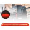 NSLUMO Terzo Stop per Mercedes Be.nz Sprinter W906 W907 W910 2006-2023 per V.W Crafter LED terzo stop posteriore Transit Luce di stop posteriore di alto livello 2 pezzi Lente rossa