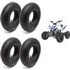 ECOVELO 4 CAMERE D'ARIA 145/70-6 PER PNEUMATICI ATV QUAD COPERTONI MINIQUAD GO KART GOMME 6" CON VALVOLA TR13