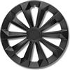Albrecht Auto-Zubehör Albrecht - Copricerchi da 14 pollici, colore nero opaco, per cerchioni in acciaio, in plastica di alta qualità, durevoli copricerchi in confezione originale Albrecht - Made in EU