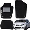 W-Parts Serie 4 TAPPETI - TAPPETINI in Moquette Neri per SEAT IBIZA IV dal 2008 al 2017