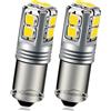 Ruiandsion - 2 luci LED BAY9S Canbus H21W 12-24V, super luminose, Chipset 3030 10SMD, luce bianca 6000 K, per indicatore di direzione auto, luce di retromarcia, senza polarità