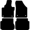 Kovvar Tappetini per Auto in Gomma Duogrip adatti per Volkswagen Caddy 2004-2020 - Versione: 5 posti | Singola porta scorrevole - Serie: DuoGrip Gomma