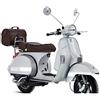 Generico Kit 4 adesivi fasce fascia bande coda parafango decal compatibili con PIAGGIO VESPA P150X P 150 XE LX 150 scegli colore Cod.2007 (010 Bianco)