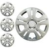 W-Parts SERIE 4 BORCHIE - 4 COPRICERCHI COPPE RUOTA 16 PER FIAT TALENTO