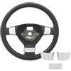RXRJSU Interni Auto Accessori Per VW Per Golf 5 MK5 Per Passat B6 Per Jetta Per Tiguan 2007 2008 2009 2010 2011 ABS Fibra di carbonio Volante dell'automobile Patch decorativa Adesivo Auto Trim