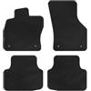 Kovvar Comfort Tappetini auto per Skoda Octavia 4 | 2020-2024 | 4 pezzi | Velour 6 mm | Versione: iV | TSI | TDI | G-TEC | Moquette su misura | Antiscivolo | Bordo effetto nabuk | 1670 g/m²