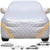 Generic Telo Copriauto Antigrandine Per Fiat Panda/Panda Hybrid/Panda Cross 2021-2024| Telo Copriauto Traspirante Spesso Antipolvere Antivento Anti-neve Anti-UV Per Auto Da Esterno E Da Interno(1,Panda Hybrid