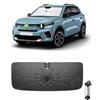 Ruiya 2026 Upgrade Ombrello Parasole Auto Parabrezza Compatibile con Citroen C3 (CC21）E-C3 2024 2025 2026, Parasole Anteriore Pieghevole Protezione UV, Accessori Auto