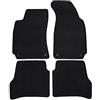 J&J AUTOMOTIVE Premium Tappetini in Tessuto di Velluto su Misura per Volkswagen Passat B5 1997-2004, Set da 4 Pezzi Anteriori e Posteriori, Antiscivolo, Colore Nero