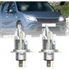 NSLUMO Kit faro LED H4 per Dacia Sandero Lodgy Logan Dokker Raggio pieno 6500K 10000 Lumen Canbus Tutto in uno Kit faro anabbagliante LED H4 Sostituzione alogena Mini formato