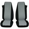 TEXMAR Coprisedili per camion Volvo FH, FL, FE dopo il 2014, in tessuto nero grigio, 2 pezzi