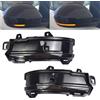 Yoegerery 2 pezzi indicatori di direzione dinamici a LED nello specchietto retrovisore per Land Rover Discovery Sport Per Range Rover Evoque Velar Per Jaguar F-Pace E-Pace (Nero)