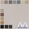 AE AUTO EQUIPE Kit Tessuto Cielo Auto bielastico antimpronta con Trama a Nido d'Ape + 2 Colla Resistente alle Alte Temperature. (2,50 mt., Grigio Pallido)