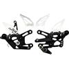 avdb-moto Supporto Pedane Arretrate Regolabili Compatibile con YAMAHA FZ8 N FZ-8N FZ-8 RN25 2010-2016, FZ1 N FZ-1 RN16 2006-2015, 1000 FZ1 S RN16 2006-15, 800 FZ8 S RN25 2012-16 Racing AVDB (Alu)