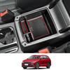 CDEFG Compatibile con VW Tiguan 2 2016-2023 / Seat Tarraco 2019+ Vano Portaoggetti da Bracciolo, Scatola di Controllo Centrale Scatola del Bracciolo Scatola di Immagazzinaggio Accessori Interni(rosso)