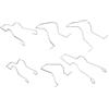 Acouto Kit Morsetto a Molla di Fissaggio Lampadina Faro per H1 H4 H7, 6 Clip di Sostituzione Diretta, 2 Tipi e 3 Dimensioni, Numero OE di riferimento: 5ZHSFULLKIT