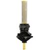 GZM RUBINETTO BENZINA STILE OEM NERO RACCORDO BASSO X Compatibile con HARLEY BIG TWIN E SPORTSTER DAL 1976 AL 2006