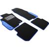 IL TAPPETO AUTO BY FABBRI 3 COLOR0000011B, Tappeti auto moquette antiscivolo, Su misura, 2 Ricami, Blu