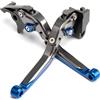E-SPEEDMTC ESPEEDMTC For BMW F900 / F900R 2020-2021 Modificato di CNC In Lega di alluminio 6 stadi Lunghezza Regolabile Pieghevole Leva di Frizione del Freno (Blu)