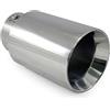 CarJoy Universale 5536 Terminale di scarico per auto Terminale Silenziatore sportivo Acciaio inossidabile Cromo 71mm