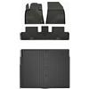 MOTOS Set di tappetini in gomma e tappetini per il bagagliaio per Citroen C4 Picasso II 2013-2019 Migliorare il comfort di viaggio con tappetino antiscivolo auto 3D- tappetini per tutte le stagioni au