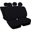 Susy Shop Coprisedili Auto Compatibili Per 500 Made In Italy Set copri sedili Colorati (Nero)