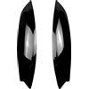camister neri Sopracciglia Palpebre Copertura Ciglia Testa Luce Lampada Adesivi per Golf 5 R32 MK5 2005 2006 2007