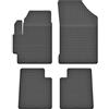 edecor Tappetini in gomma per auto, tappetini in gomma per Kia Rio II, anno di costruzione 2005 - 2011 FX_C-14