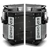 BLACK DOVES GRAPHICS Rifrangenti Adesivi bicolori compatibili con Valigie Laterali GIVI TREKKER OUTBACK 48 37 ltr Motorrad R1250GS R 1250 R1250 GS (Bianco)
