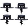 BASPHHH Tappetini Per Auto 4Pcs Tappetino Fissaggio Fermagli Vite Oval | Hole Svolta Twist Serratura Impugnatura Buckle Mount Toggle Fermaglio Impugnatura Moquette