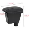 KAERGK Braccioli auto per Smart 453 Fortwo Forfour 2014-2019 Console centrali per auto Doppio spazio 3 porte USB Facile da montare Comfort e Durata (linea Bianca)