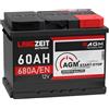 LANGZEIT Batterien LANGZEIT Batteria Auto 60Ah 12V AGM 680/EN START e STOP