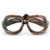Heinmo Occhiali da moto, ciclismo, sport, in stile vintage, con lenti argentate