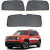 BUQMNKKC Tendine Parasole Auto Bambini Tenda Parasole Per Renegade 2015-2021 Protezione UV e Privacy Tende Magnetica Finestrini Laterali Posteriore Accessori,3pcs- Rear door window