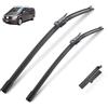 Autopixl Tergicristallo for auto compatibile con Mercedes Benz Vito Viano W639 2006-2014 Tergicristallo anteriore Spazzole tergicristallo in gomma morbida Parabrezza 700mm 650mm (Color : 2 PCS)