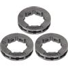 QUARKZMAN 3pz Pignone Cerchio 325-7 20mm Standard per Maggior Motoseghe Grigio