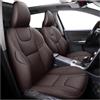 SANDSIS Per Volvo XC60 2011-2017 V60 2012-2015 S60 2011-2013 Set Completo Di Coprisedili Universali In Pelle Auto Coprisedile Seduta(Coffe)