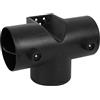 BBTISG Valvola di Sfiato Dell'aria da 75mm Presa D'aria Ausiliaria a 3 Vie Collegamento di Scarico Ausiliario per Riscaldatore Auto Condotto per Riscaldamento Diesel (75mm T)