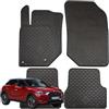 W-Parts TAPPETI - TAPPETINI IN GOMMA 3D TPE NERI PER DS3 CROSSBACK DAL 2019 IN POI