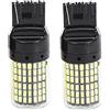 SUN-J -J 2 pezzi Super Canbus T20 7440 W21W WY21W 144-SMD luce di retromarcia Girare Errore luce di segnale Gratis Flash T20 7440 LED, guscio nero (luce bianca)