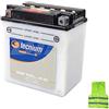 CLICK & GO COMPATIBILE CON YAMAHA 250 XV Virago 1992 BATTERIA YB10L-A2 (BB10L-A2) BATTERIE TECNIUM 11 AMPERE 12 VOLT FORNITA COMPLETA MOTO SCOOTER 135X90X145MM