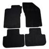 Generico Carmats compatibili con tappetini 147, in moquette, set da 4 pezzi,neri,battitacco in gomma,bordo antiscivolo e fermi di fissaggio