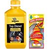 Generico Top Diesel, Additivo Auto Motori Diesel, 1 Litro, Pulitore Iniettori, Riduzione Fumo dello Scarico, Riduzione Consumo Carburante + Arbe Magique profumazione Mango & Papaya in Omaggio