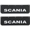 Generic 2 pezzi Paraspruzzi Parafanghi in Gomma Dura per Camion 60x18 cm, Nero con Scritta 3D in Rilievo