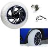 MOTO SPORT MONDO CALZE DA NEVE PER PNEUMATICO 285/40 R22 CALZANEVE TAGLIA XXL PER GOMME RUOTE AUTO COPPIA DI CALZE DA NEVE GHIACCIO IN TESSUTO OMOLOGATE CALZA DA NEVE SILENZIOSA SOSTITUZIONE ALLE CATENE