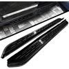 Yucisily Pedane laterali robuste per Jeep Renegade 2015-2025, gradini laterali in alluminio con texture antiscivolo, kit completo di installazione a bulloni senza foratura (nero, 2 pezzi) (CKLH)